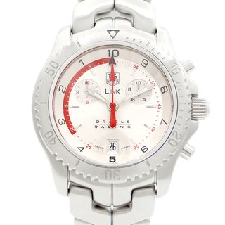 タグホイヤー(TAG Heuer)の電池交換済 TAG Heuer タグホイヤー リンク クロノグラフ オラクルレーシング 1500本限定 CT1118 デイト 200m防水 シルバー SS ステンレス メンズ クォーツ【6ヶ月保証】【腕時計】【中古】(腕時計(アナログ))