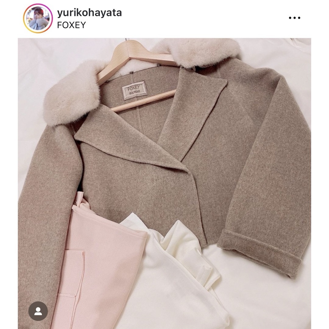 FOXEY - 【新品同様】FOXEY フォクシー カシミヤ ショートコート FOXEY - 【新品同様】FOXEY フォクシー カシミヤ ショートコート