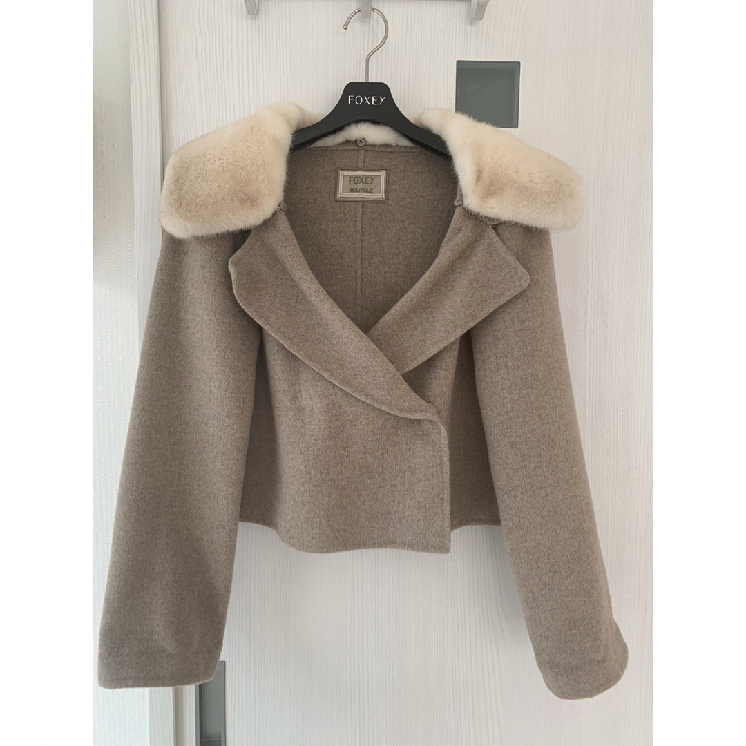 FOXEY - 【新品同様】FOXEY フォクシー カシミヤ ショートコート FOXEY - 【新品同様】FOXEY フォクシー カシミヤ ショートコート