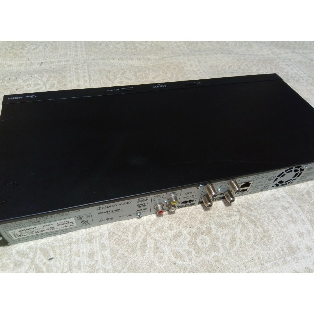 ☆シャープAQUOS.BDレコーダー/NW1100□大容量1TB/動作良好です。 ☆シャープAQUOS.BDレコーダー/NW1100□大容量1TB/動作良好です。