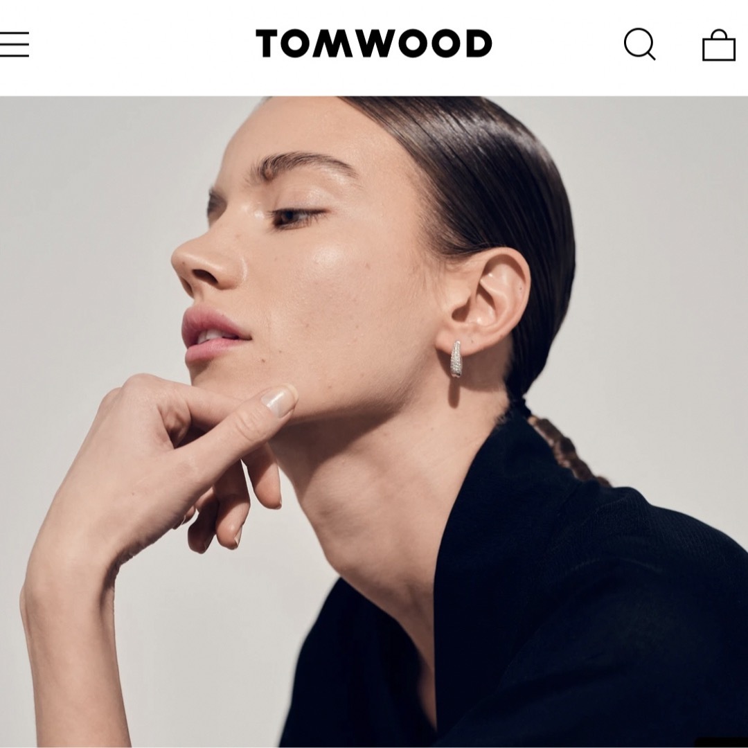 TOM WOOD - 新品 TOMWOOD トムウッド Liz Hoop Pave リズフープ TOM WOOD - 新品 TOMWOOD トムウッド Liz Hoop Pave リズフープ