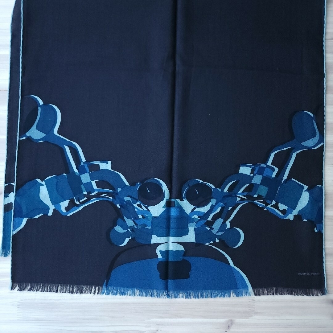 HERMES - 21AW HERMES レクタングル カシミヤシルク ストール HERMES - 21AW HERMES レクタングル カシミヤシルク ストール