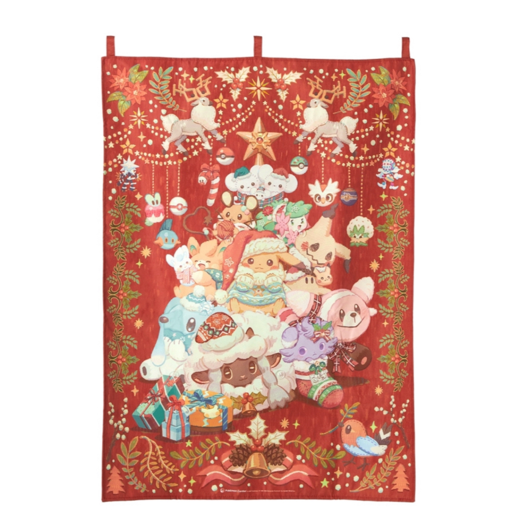 ポケモンセンター クリスマス アートタペストリー ピカチュウ の ポケモンセンター クリスマス アートタペストリー ピカチュウ の