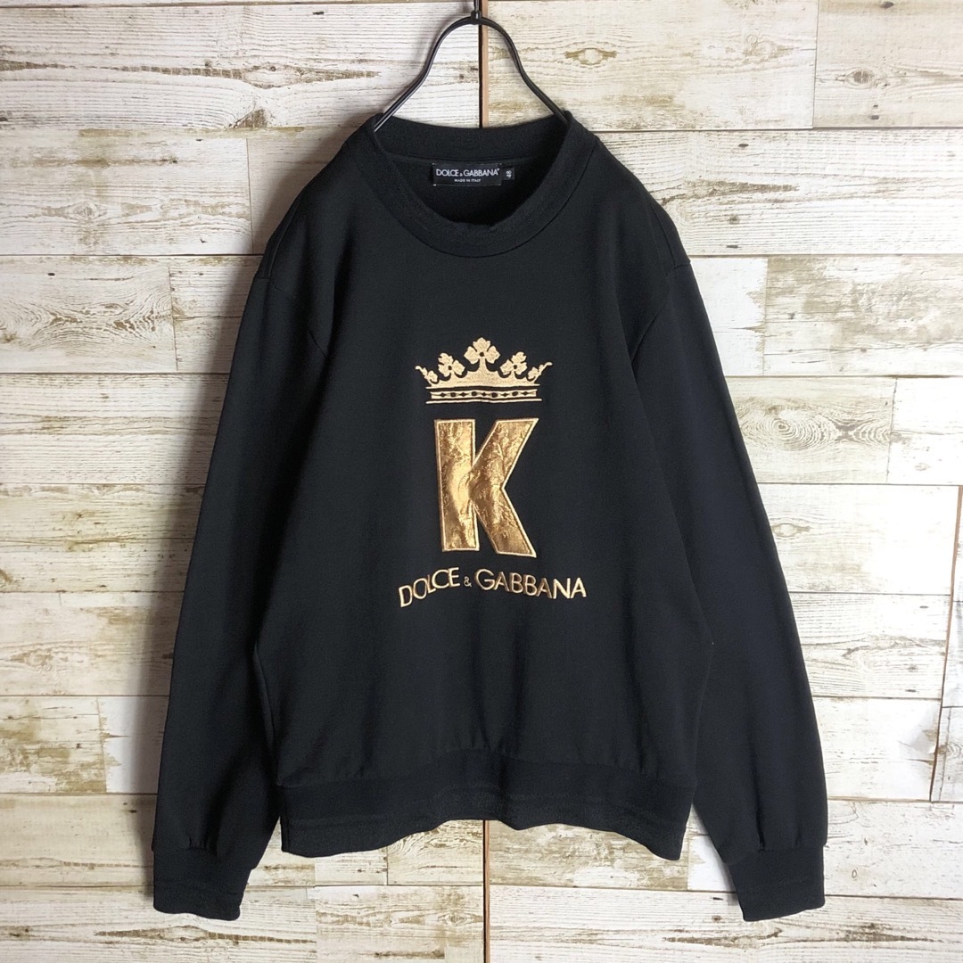 DOLCE&GABBANA ドルガバ スウェット 王冠 刺繍ロゴ入り DOLCE&GABBANA ドルガバ スウェット 王冠 刺繍ロゴ入り