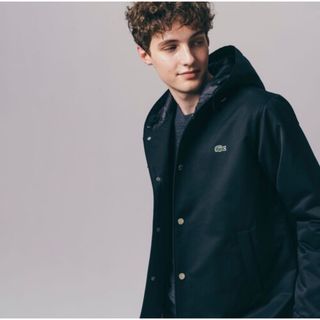 LACOSTE - 【未使用品】ラコステ コーチジャケットL ブラック LACOSTE - 【未使用品】ラコステ コーチジャケットL ブラック