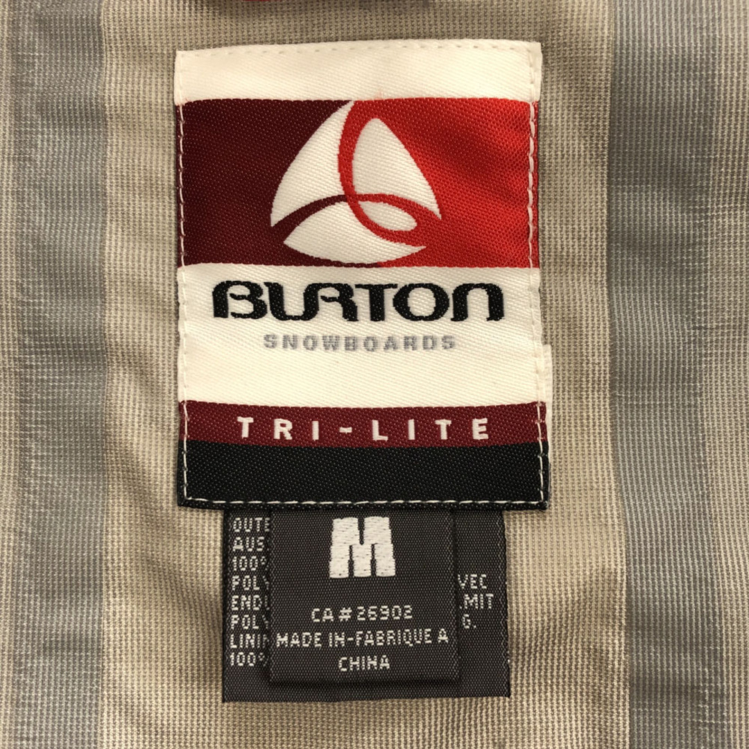 割引発見 長袖 スノーボード バートン - BURTON ウェア ベージュ×レッド M Mサイズ