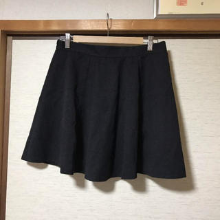 【大きいサイズ 4L】ブラック スカート(ひざ丈スカート)