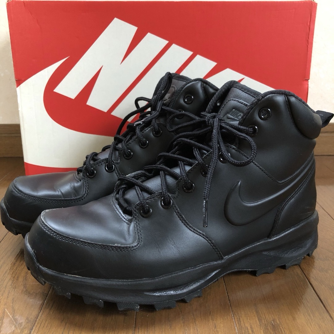 NIKE - NIKE MANOA LEATHER 26.5cm ナイキ ブーツ 黒 ブラックの NIKE - NIKE MANOA LEATHER 26.5cm ナイキ ブーツ 黒 ブラックの