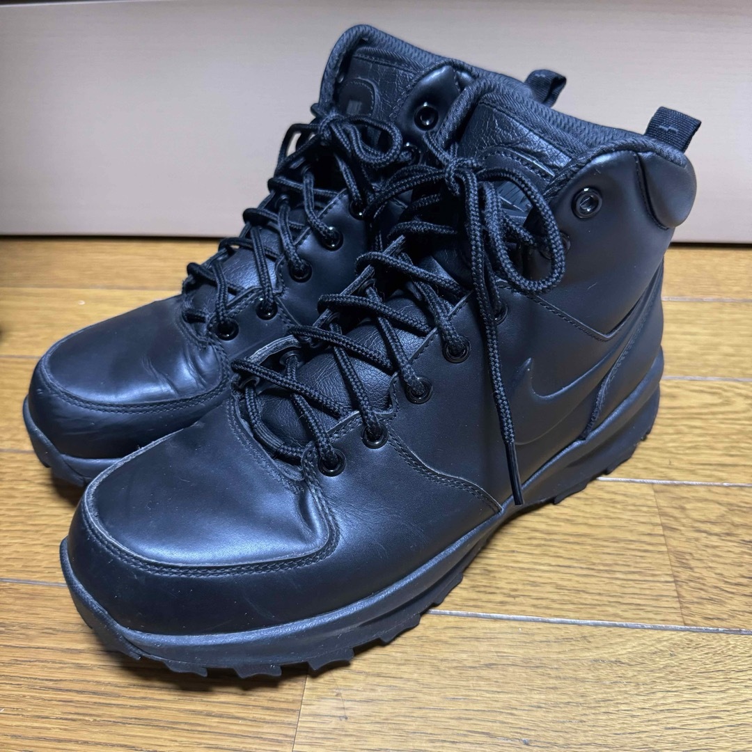 NIKE - NIKE MANOA LEATHER 26.5cm ナイキ ブーツ 黒 ブラックの NIKE - NIKE MANOA LEATHER 26.5cm ナイキ ブーツ 黒 ブラックの
