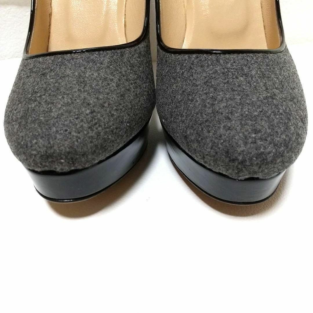JIMMY CHOO - 極美品✨ ジミーチュウ 37.5(約24.5) グレー JIMMY CHOO - 極美品✨ ジミーチュウ 37.5(約24.5) グレー