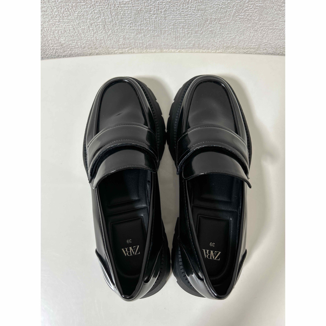 ZARA - ZARA ローファー 厚底 トラックソール 39 チャンキー ZARA - ZARA ローファー 厚底 トラックソール 39 チャンキー