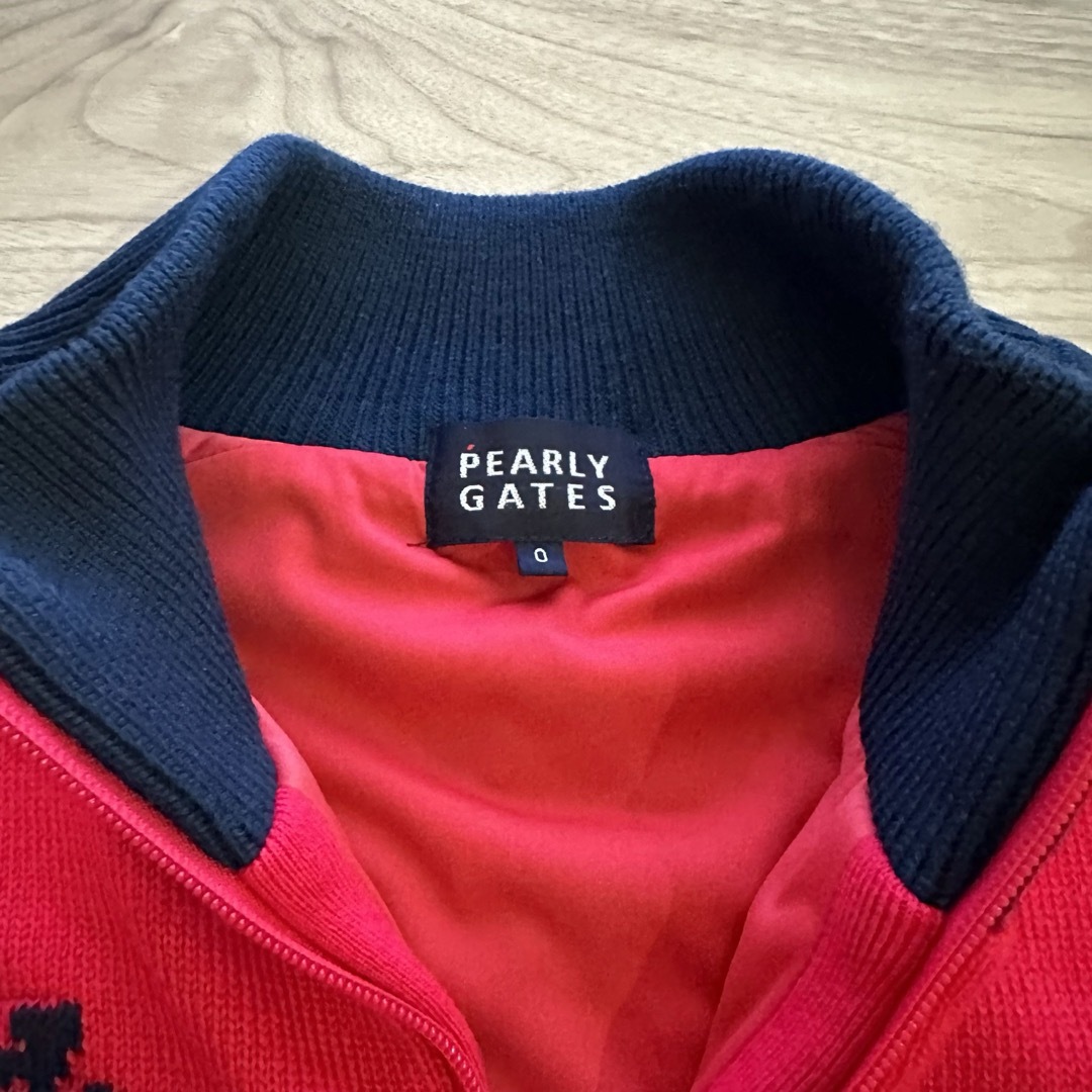 PEARLY GATES パッションピンク ニットブルゾン PEARLY GATES パッションピンク ニットブルゾン