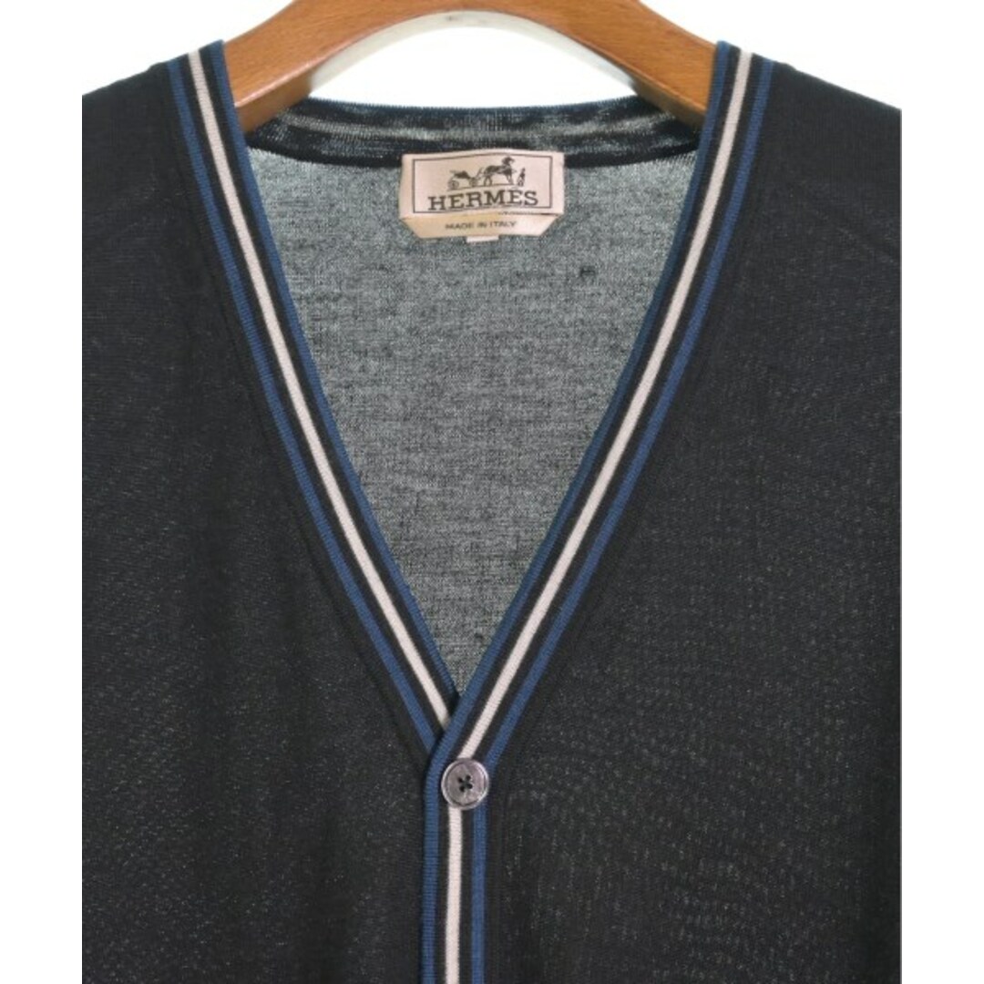 HERMES - HERMES エルメス カーディガン XS 黒 【古着】【中古 HERMES - HERMES エルメス カーディガン XS 黒 【古着】【中古