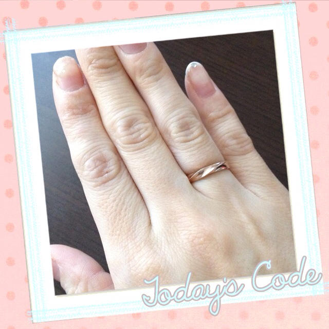 指輪♡ピンクゴールドK10 レディースのアクセサリー(リング(指輪))の商品写真