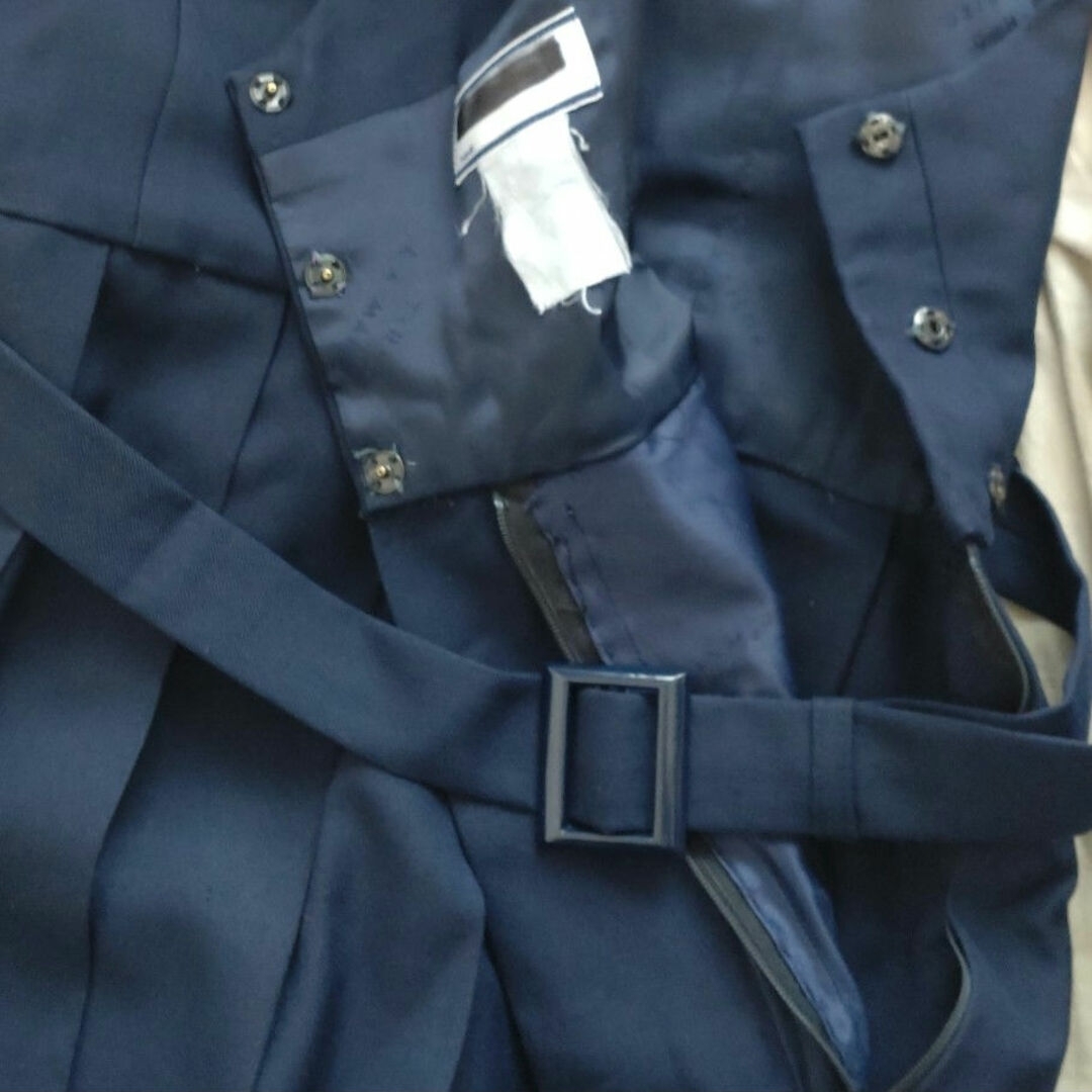 セーラー服ジャンパースカートスカーフベルト 上下3点セット冬物