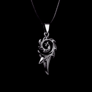 【N090】ネックレス　メンズ　シルバー　ドラゴン　アクセサリー(ネックレス)