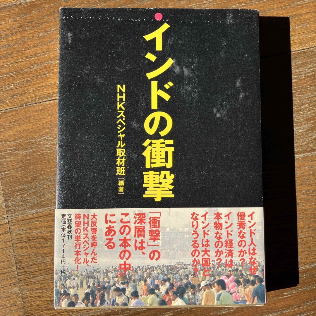 文藝春秋(ブンゲイシュンジュウ)のインドの衝撃 エンタメ/ホビーの本(文学/小説)の商品写真