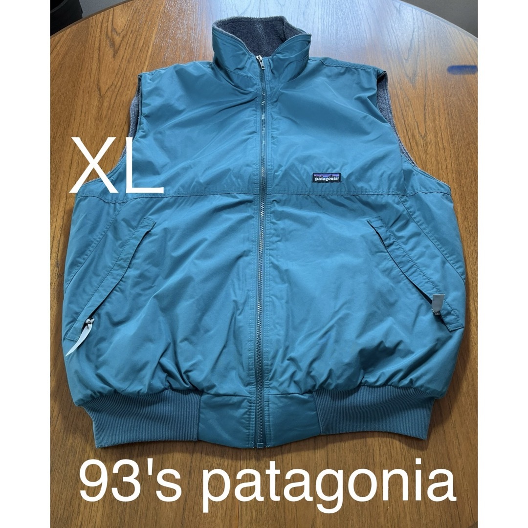 93年 patagonia シェルドシンチラベスト 雪無しタグ 93年 patagonia シェルドシンチラベスト 雪無しタグ