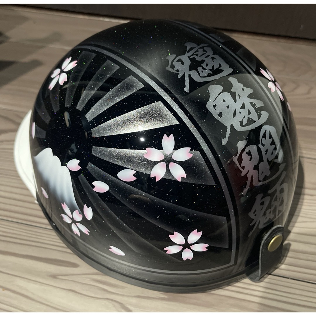ラメ 富士日章 コルク半 ヘルメットの通販 by paint_clover's ラメ 富士日章 コルク半 ヘルメットの通販 by paint_clover's