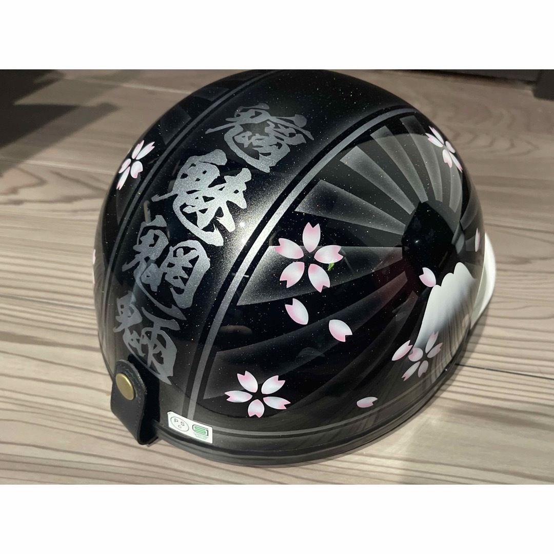 ラメ 富士日章 コルク半 ヘルメットの通販 by paint_clover's ラメ 富士日章 コルク半 ヘルメットの通販 by paint_clover's