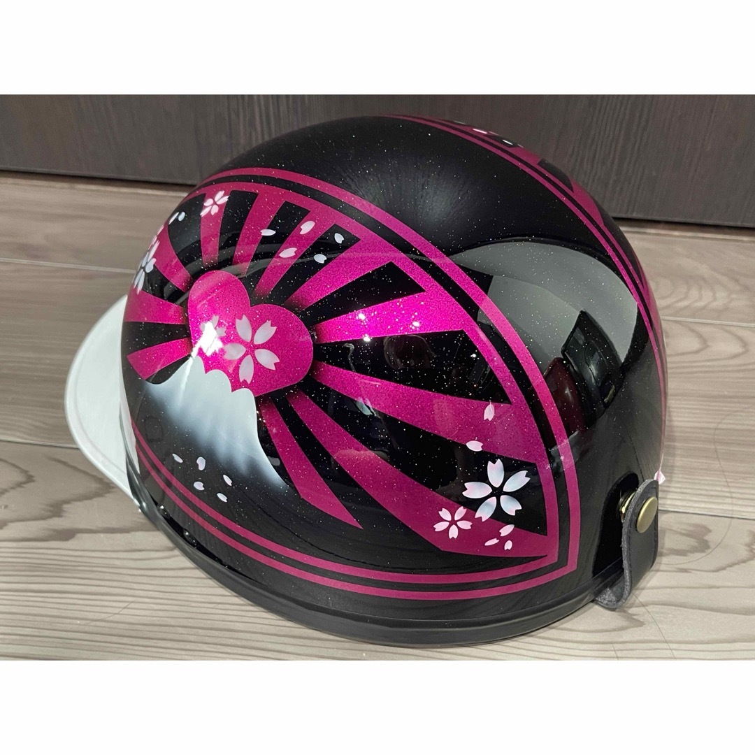 ハート 富士日章 コルク半 ヘルメットの通販 by paint_clover's ハート 富士日章 コルク半 ヘルメットの通販 by paint_clover's