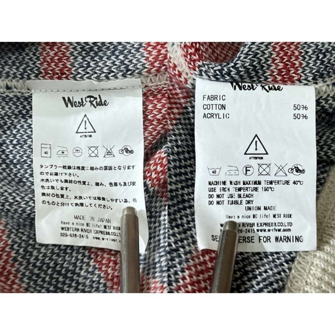WESTRIDE - 44 XXL ウエストライド 総柄 ジャガード ニット WESTRIDE - 44 XXL ウエストライド 総柄 ジャガード ニット