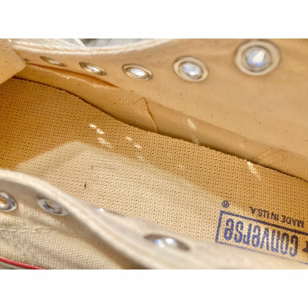 CONVERSE - ☆80s!USA!コンバース オールスター 生成り 銀箱 CONVERSE - ☆80s!USA!コンバース オールスター 生成り 銀箱