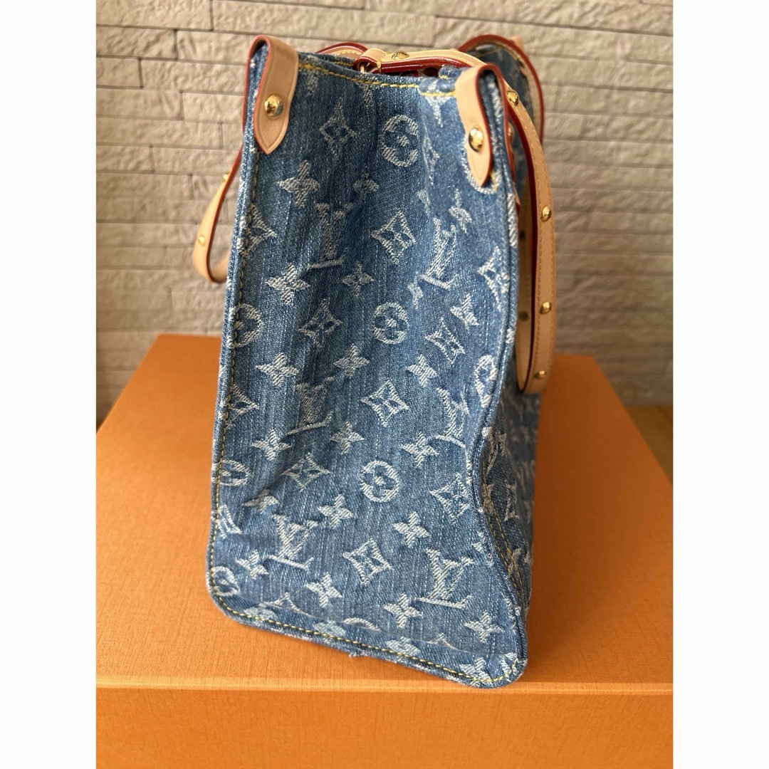 LOUIS VUITTON - LOUIS VUITTON オンザゴー MM デニムバッグの LOUIS VUITTON - LOUIS VUITTON オンザゴー MM デニムバッグの