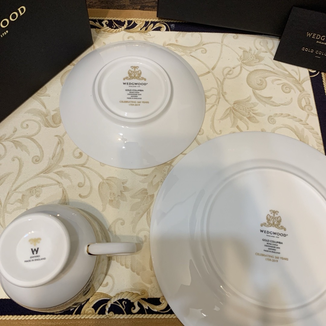 WEDGWOOD - 未使用元箱 ウェッジウッド ゴールド コロンビア WEDGWOOD - 未使用元箱 ウェッジウッド ゴールド コロンビア