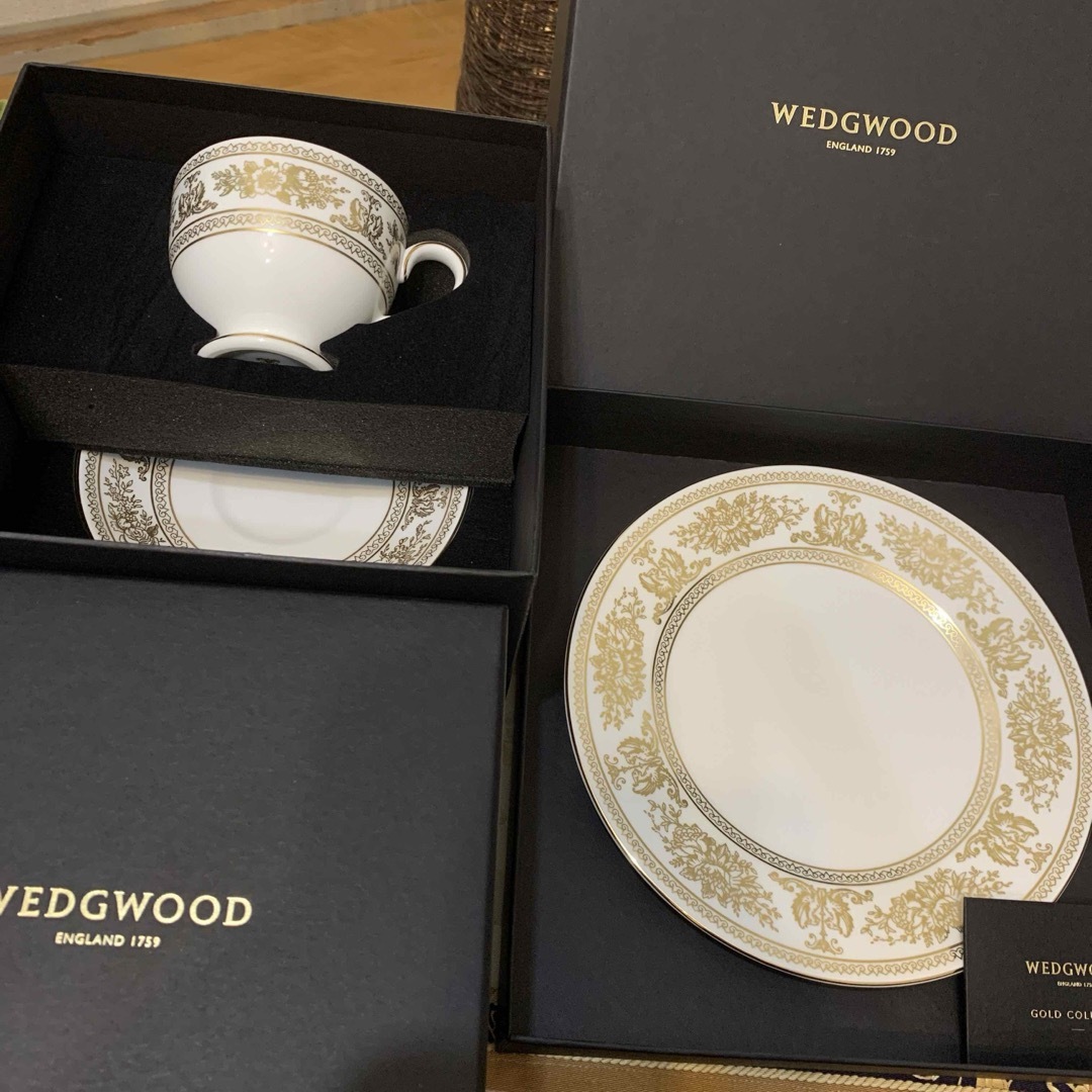 WEDGWOOD - 未使用元箱 ウェッジウッド ゴールド コロンビア WEDGWOOD - 未使用元箱 ウェッジウッド ゴールド コロンビア