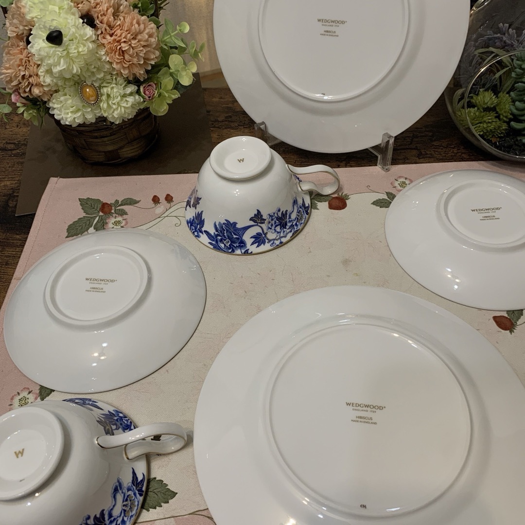 WEDGWOOD - 希少 未使用 ウェッジウッド ハイビスカス ティー WEDGWOOD - 希少 未使用 ウェッジウッド ハイビスカス ティー