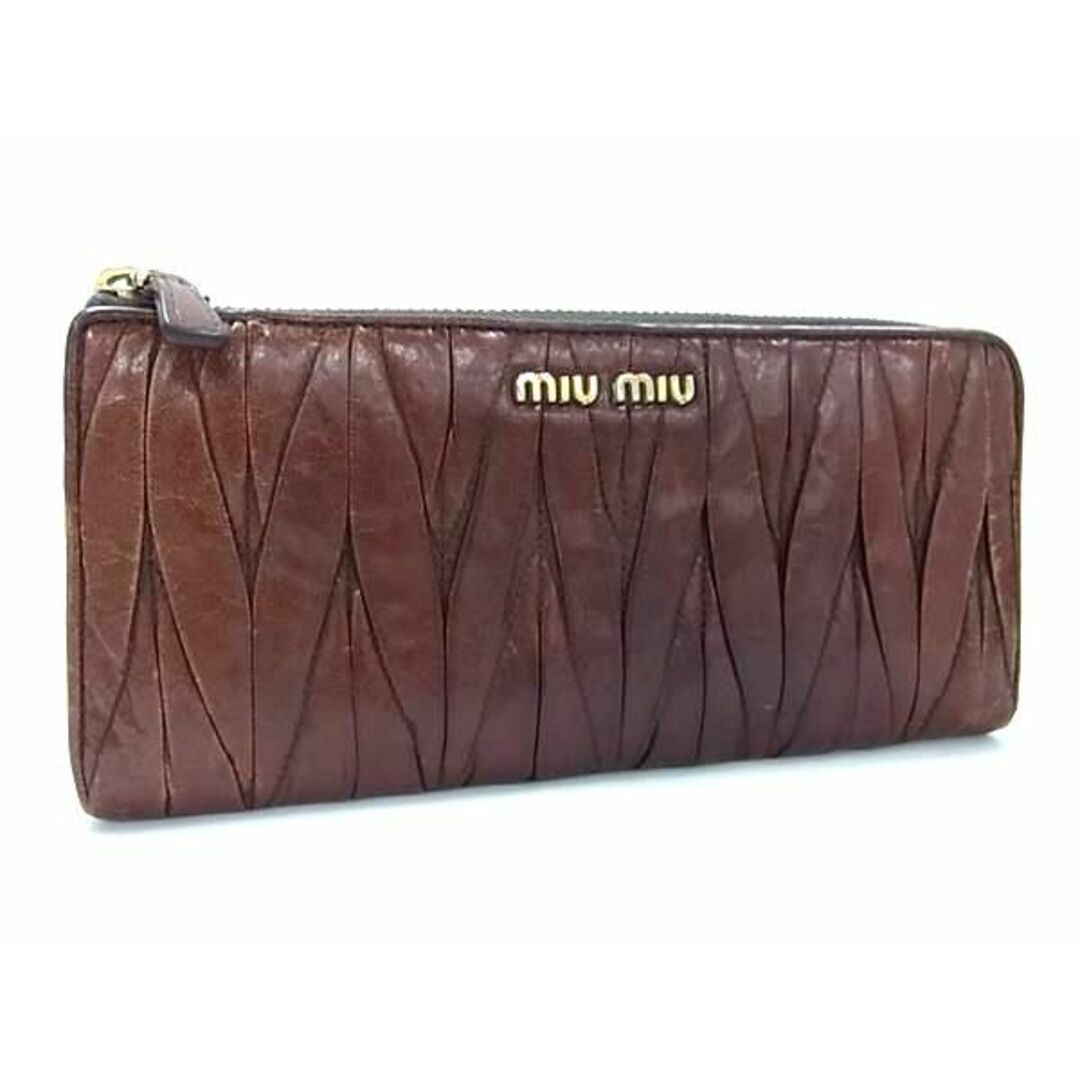 MIU MIU - miumiu ミュウミュウ マテラッセ レザー L字 MIU MIU - miumiu ミュウミュウ マテラッセ レザー L字