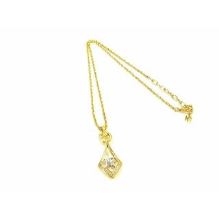 ニナリッチ(NINA RICCI)の■極美品■ NINA RICCI ニナリッチ ラインストーン ネックレス ペンダント アクセサリー レディース ゴールド系 DG3499(ネックレス)