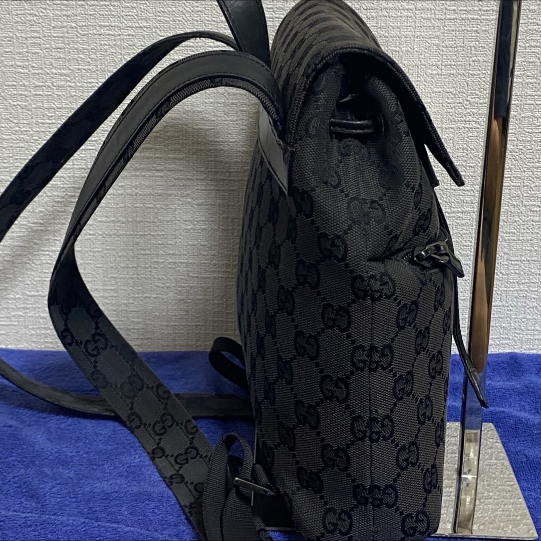 GUCCIグッチミニリュックサックバッグ 巾着GGキャンパス GUCCIグッチミニリュックサックバッグ 巾着GGキャンパス