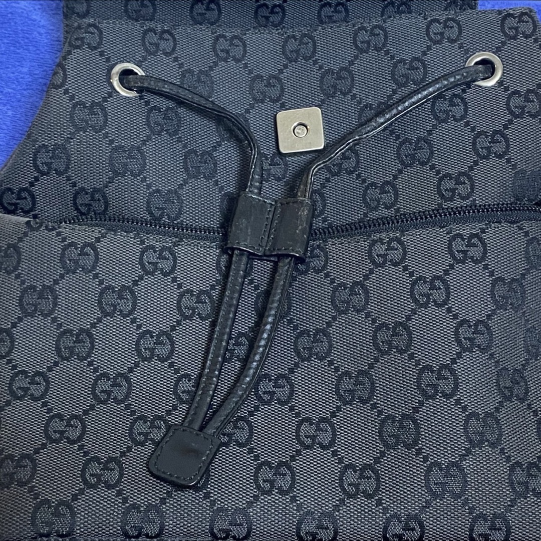 GUCCIグッチミニリュックサックバッグ 巾着GGキャンパス GUCCIグッチミニリュックサックバッグ 巾着GGキャンパス