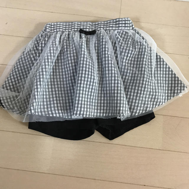 HusHush(ハッシュアッシュ)の新品 スパッツ付スカート キッズ/ベビー/マタニティのキッズ服女の子用(90cm~)(パンツ/スパッツ)の商品写真