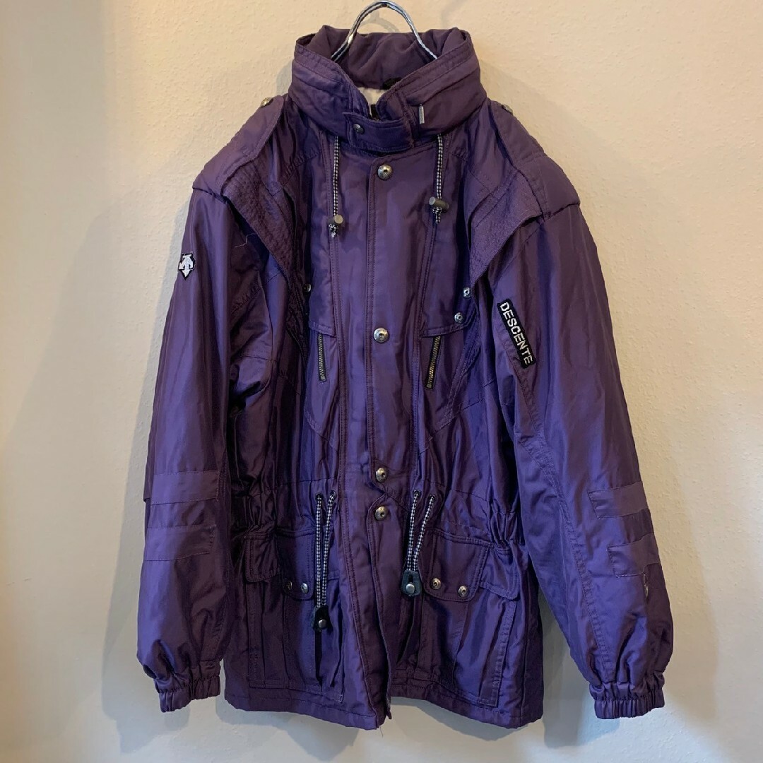 DESCENTE - DESCENTE スキーウェア 古着 ナイロンジャケット DESCENTE - DESCENTE スキーウェア 古着 ナイロンジャケット