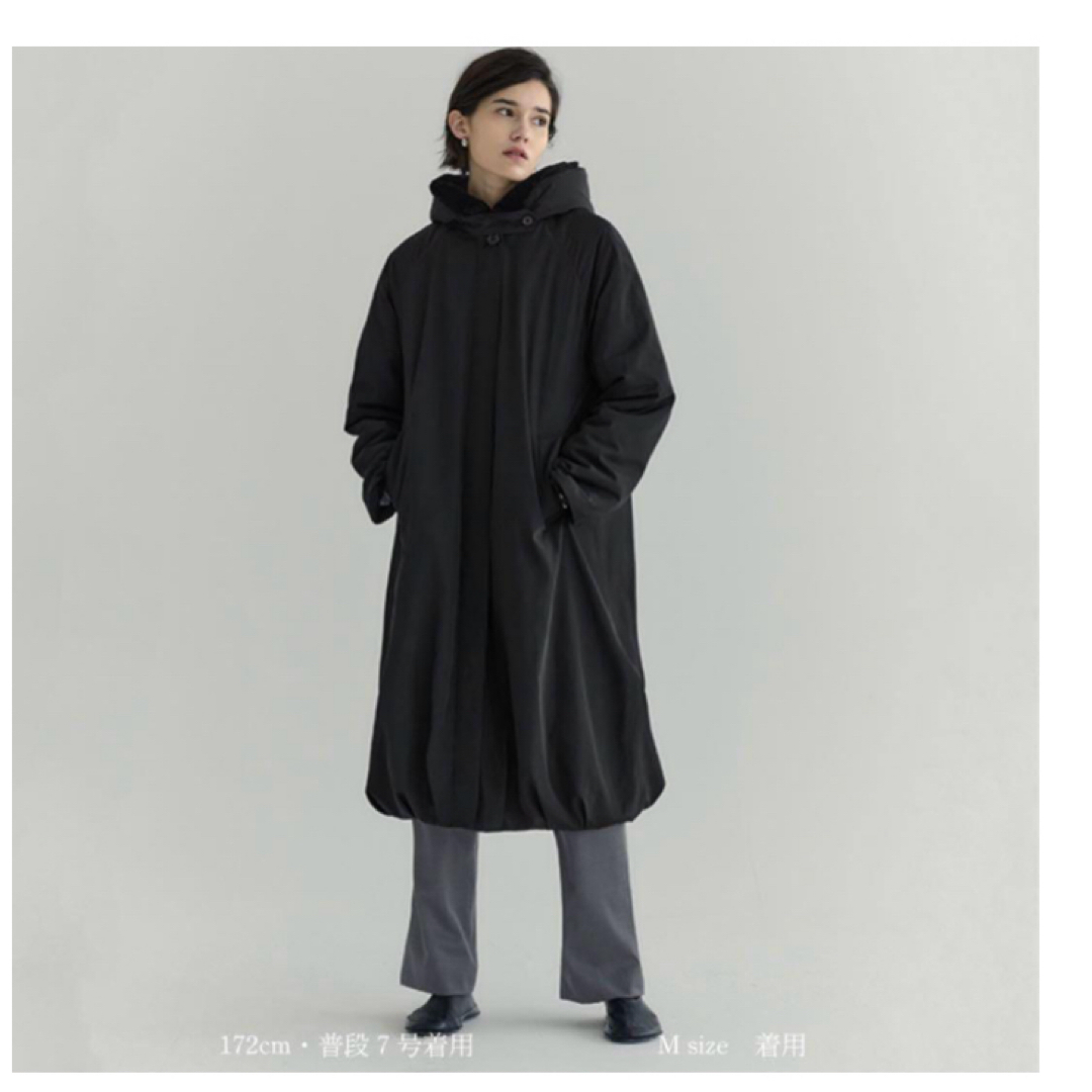 ☆ぴろ様専用☆yonfa パデットファーコート BLACK 黒 ☆ぴろ様専用☆yonfa パデットファーコート BLACK 黒