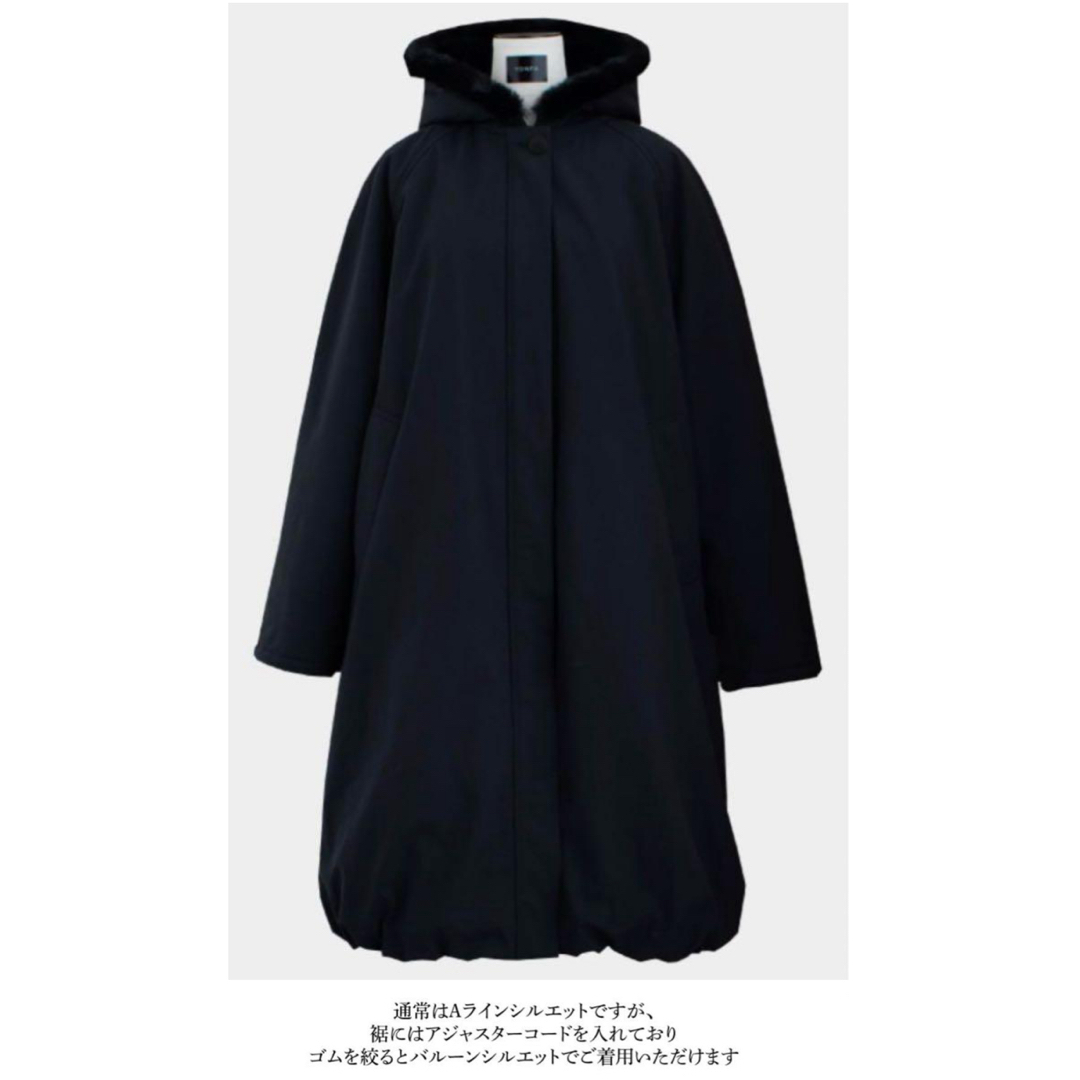 ☆ぴろ様専用☆yonfa パデットファーコート BLACK 黒 ☆ぴろ様専用☆yonfa パデットファーコート BLACK 黒