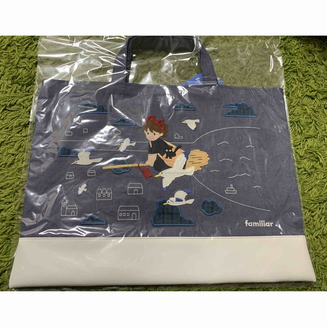 familiar - 【限定 完売品】☆ファミリア ジブリ デニムバッグ familiar - 【限定 完売品】☆ファミリア ジブリ デニムバッグ
