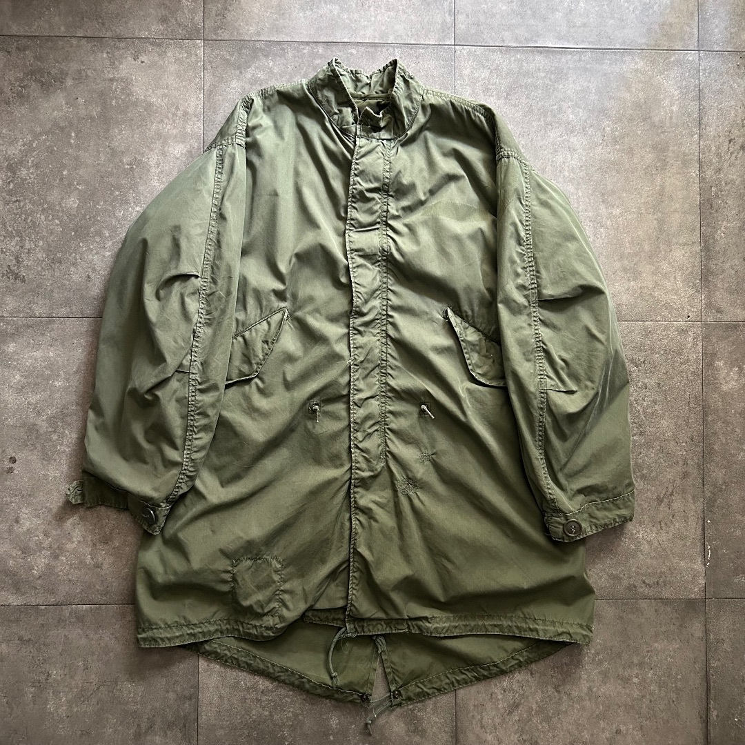 MILITARY - 60s M-65 フィッシュテールパーカー S アルミジップ MILITARY - 60s M-65 フィッシュテールパーカー S アルミジップ