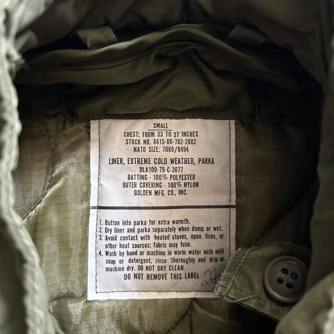 MILITARY - 60s M-65 フィッシュテールパーカー S アルミジップ MILITARY - 60s M-65 フィッシュテールパーカー S アルミジップ