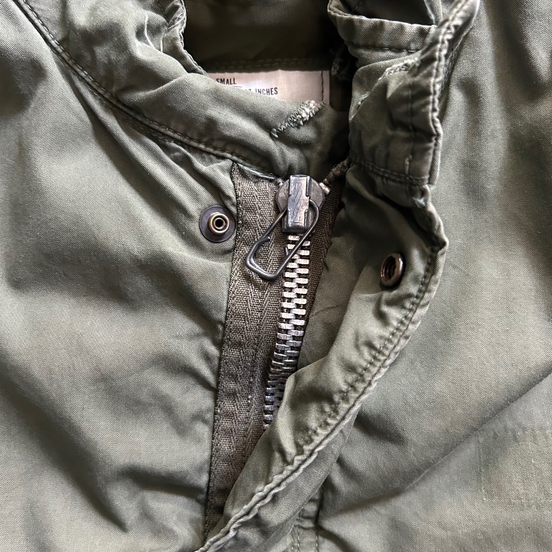 MILITARY - 60s M-65 フィッシュテールパーカー S アルミジップ MILITARY - 60s M-65 フィッシュテールパーカー S アルミジップ