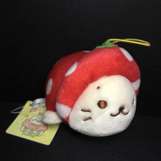 しろたん いちごマスコット 赤(ぬいぐるみ)