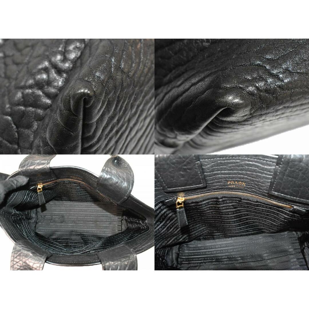 PRADA - PRADA プラダ レザートートバッグ 1BG440 ブラック 黒 PRADA - PRADA プラダ レザートートバッグ 1BG440 ブラック 黒