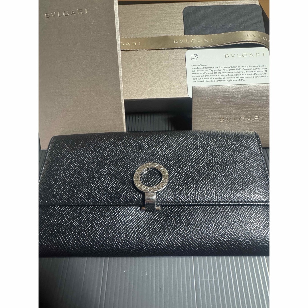 BVLGARI ブルガリ レザー ロゴクリップ ブラック 長財布 ウォレット BVLGARI ブルガリ レザー ロゴクリップ ブラック 長財布 ウォレット