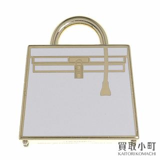 エルメス(HERMES)の【美品】エルメス 【HERMES】 ケリーチャーム キュリオジテ ホワイト ゴールドプレーテッド ペンダント アクセサリー H071667FD Curiosite Kelly charm【Aランク】【中古】(チャーム)