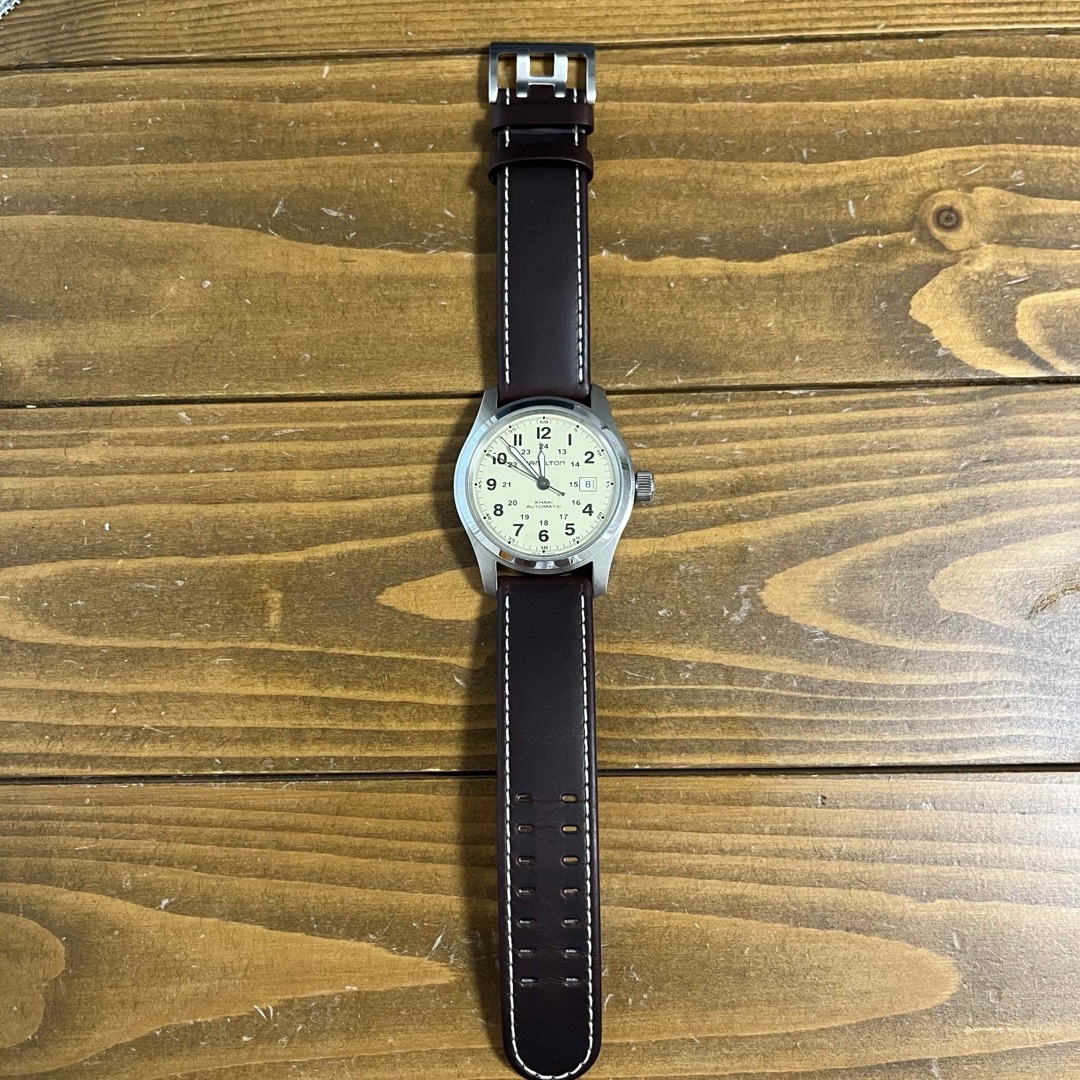 Hamilton - 完品 廃盤カラー【HAMILTON】カーキフィールドオート Hamilton - 完品 廃盤カラー【HAMILTON】カーキフィールドオート