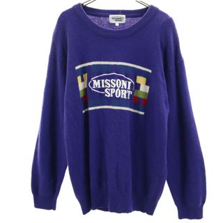 ミッソーニスポーツ 長袖 セーター 2 パープル MISSONI SPORT ニット メンズ(ニット/セーター)