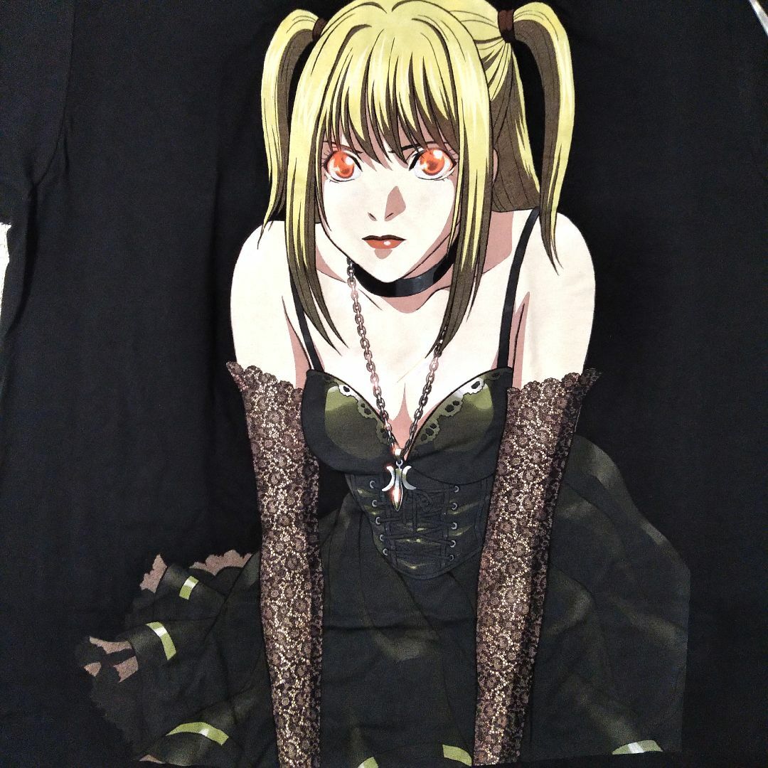デスノート Tシャツ 3XL 実寸XLくらい 黒 弥海砂 ミサミサ デスノート Tシャツ 3XL 実寸XLくらい 黒 弥海砂 ミサミサ